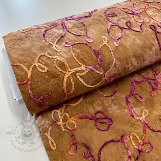 Bomullstyg TIE DYE Chenille ela design Och