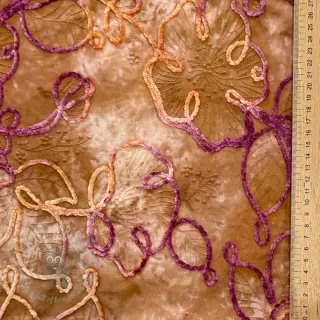 Bomullstyg TIE DYE Chenille ela design A