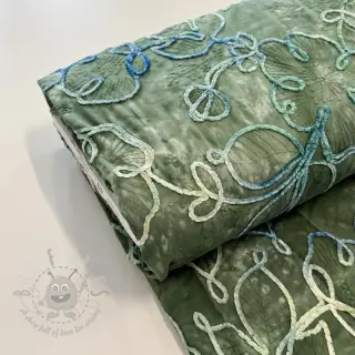 Bomullstyg TIE DYE Chenille ela design B