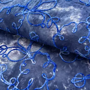 Bavlnená látka TIE DYE Chenille ela design C