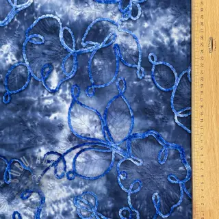 Bomullstyg TIE DYE Chenille ela design C