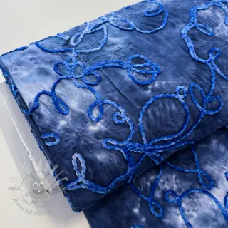 Bomullstyg TIE DYE Chenille ela design C