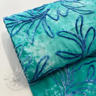 Bomullstyg TIE DYE Chenille manon design Och