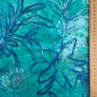 Bomullstyg TIE DYE Chenille manon design A