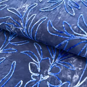 Bavlnená látka TIE DYE Chenille manon design B