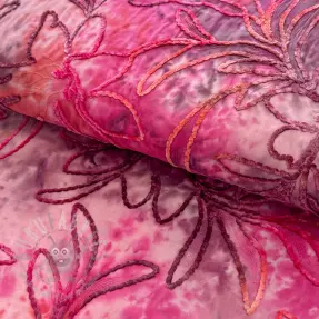 Bomullstyg TIE DYE Chenille manon design C