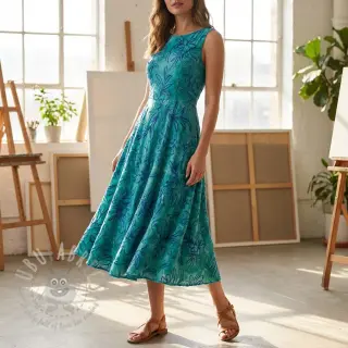 Bomullstyg TIE DYE Chenille manon design A