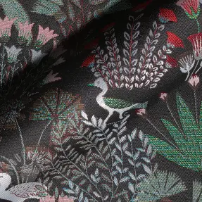 Dekorationstyg jacquard Botanic Paradise Bird