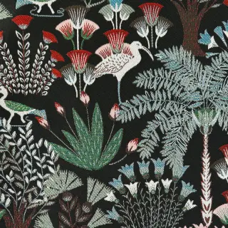 Dekoračná látka jacquard Botanic Paradise Bird