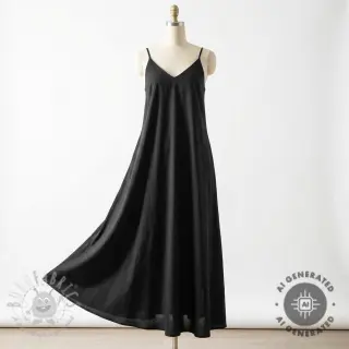 Bomullstyg WASHED black
