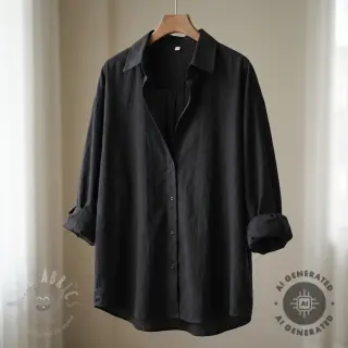 Bomullstyg WASHED black