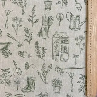 Dekorationstyg Linenlook Garden Plant Tool digital print