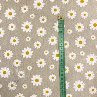 Dekorationstyg Linenlook Daisies