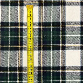 Bavlnená látka YARN DYED CHECK BRUSHED Daniel ecru navy