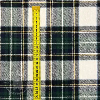 Bomullstyg YARN DYED CHECK BRUSHED Daniel ecru navy