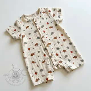 Dubbelgasväv/muslin Forest animals ORGANIC SIMPLY NATURAL