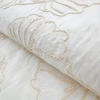 Bavlnená látka VOILE EMBROIDERY Kady off white