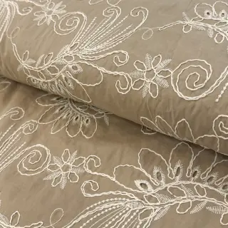 Bavlnená látka VOILE EMBROIDERY Kokka natural