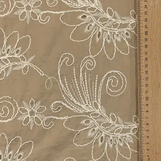 Bavlnená látka VOILE EMBROIDERY Kokka natural