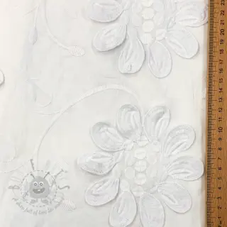 Bomullstyg EMBROIDERY Bellagio white