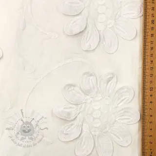 Bomullstyg EMBROIDERY Bellagio off white
