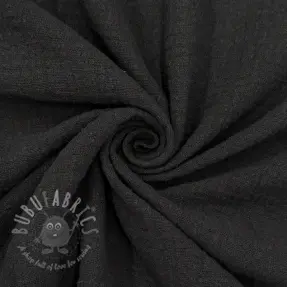 Bomullstyg SLUB WASHED black