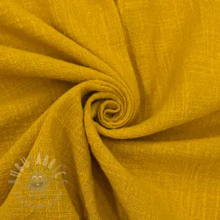 Bomullstyg SLUB WASHED ochre
