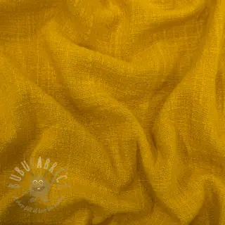 Bomullstyg SLUB WASHED ochre