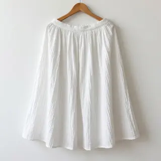 Bavlnená látka WASHED white