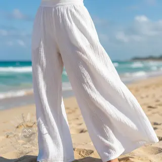 Bomullstyg WASHED white