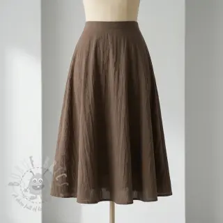Bomullstyg WASHED taupe