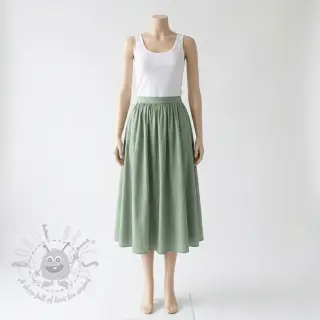 Bomullstyg WASHED old green