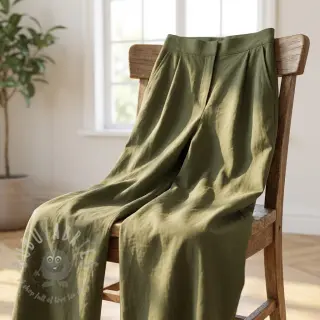 Bomullstyg WASHED pickle