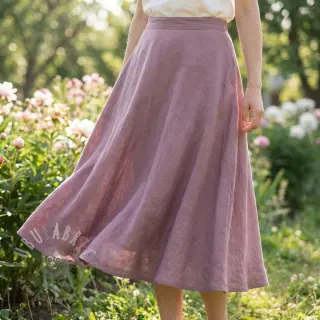 Bomullstyg SLUB WASHED lavender