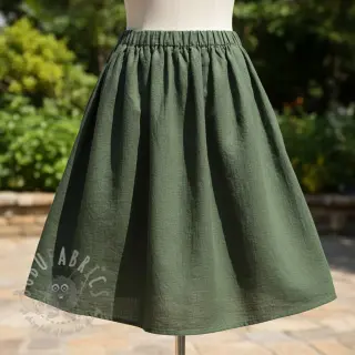 Bomullstyg SLUB WASHED army green