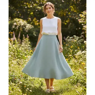 Bavlnená látka SLUB WASHED blue