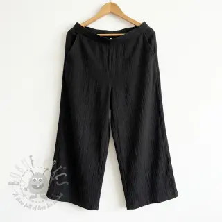 Bomullstyg SLUB WASHED black