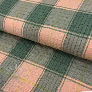 Viskos CRINKLE Check peach