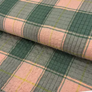 Viskóza CRINKLE Check peach