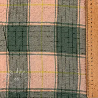 Viskos CRINKLE Check peach