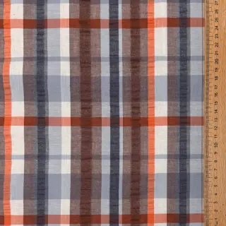 Bavlnená látka SEERSUCKER YARN DYED Checks blue