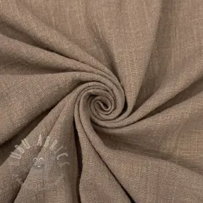 Bomullstyg SLUB WASHED taupe