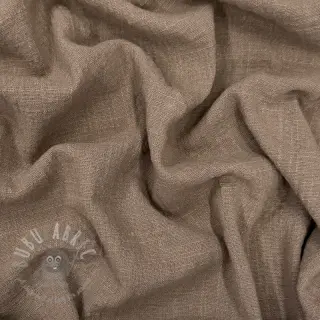 Bomullstyg SLUB WASHED taupe