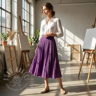 Viskos CHENILLE JACQUARD cerise
