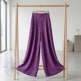 Viskos CHENILLE JACQUARD cerise