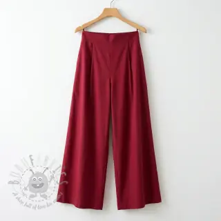 Bomullstyg med viskos wine red