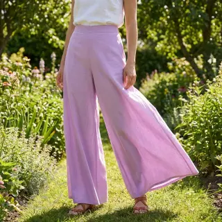 Bomullstyg med viskos lilac