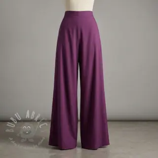 Bomullstyg med viskos aubergine