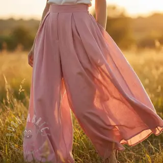 Bomullstyg med viskos light rose