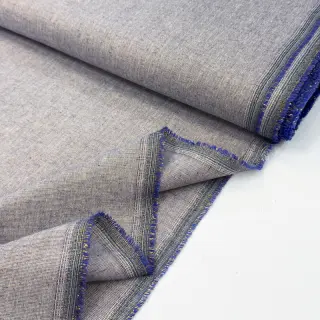 Bavlnená látka s ľanom LUREX blue